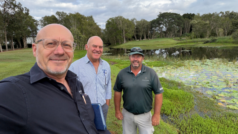 Greg, Michael and Troy at Pelican Waters