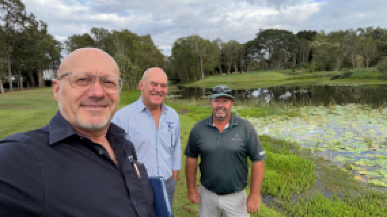 Greg, Michael and Troy at Pelican Waters